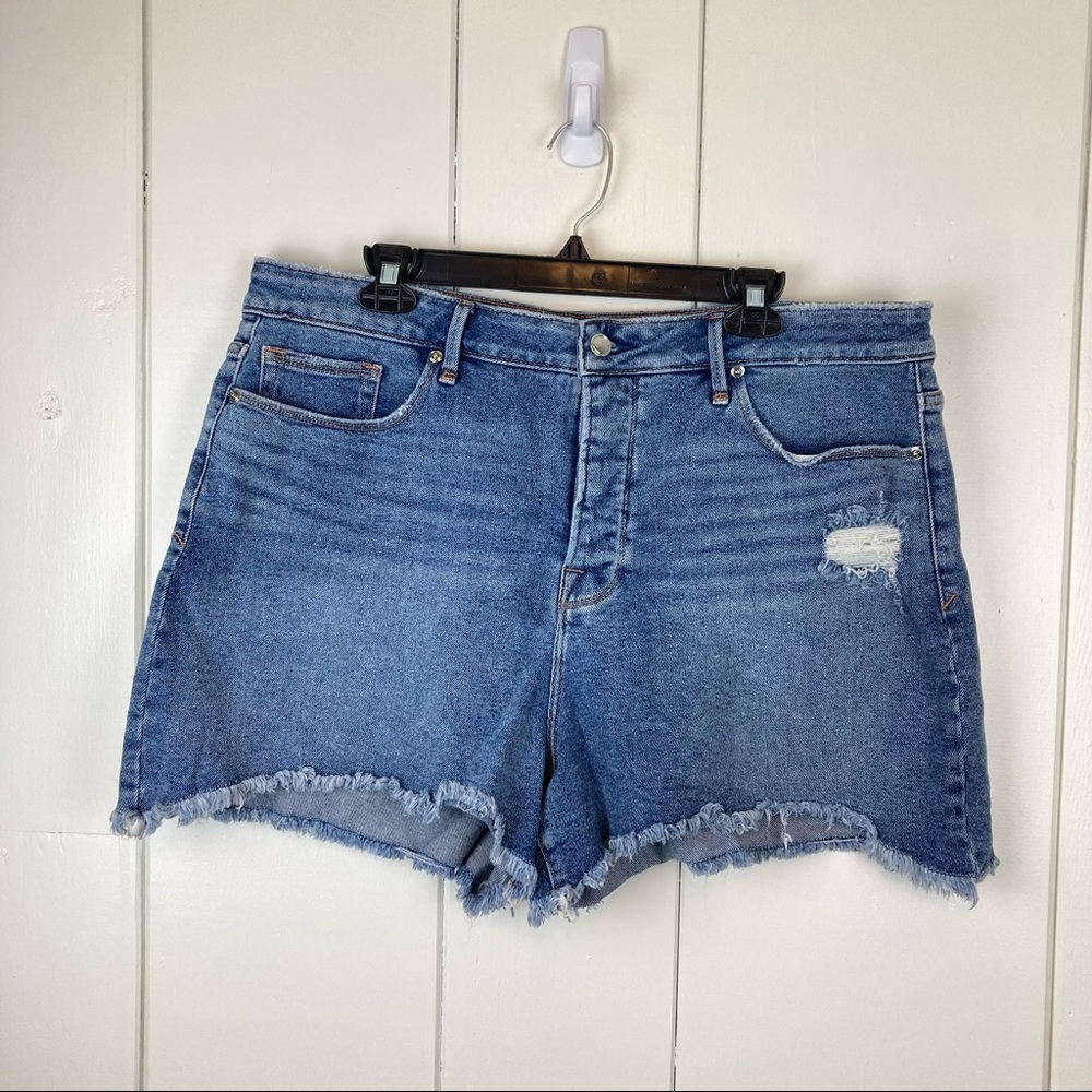 Good American Denim Shorts 5 Button Fly